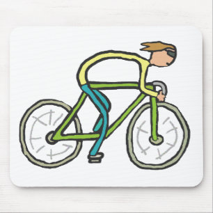 Radfahrer Stickman Mousepad