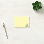 Radfahrer Stickman Post-it Klebezettel (Büro)