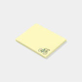Radfahrer Stickman Post-it Klebezettel (angewinkelt)