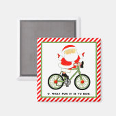 Radfahrer Stocking Stuffers Magnet (Vorderseite/Rückseite)