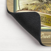 Radfahrer-Taverne-Kneipen-Zeichen Mousepad (Ecke)