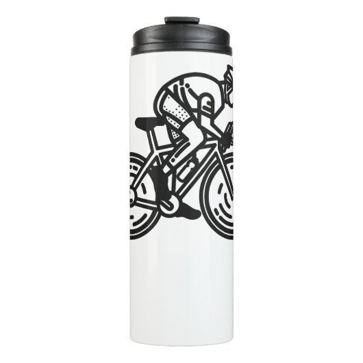 Radfahrer Thermosbecher (Vorderseite)