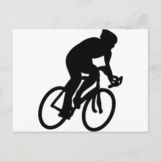 Radfahrer Tour de France, das Fahrrad läuft Postkarte