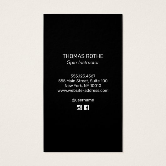 Radfahrer-Trainer/Trainer (Rückseite)