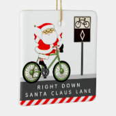 Radfahrer Urlaub Keramik Ornament (Rechts)