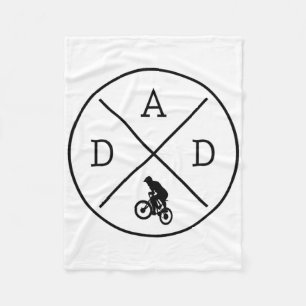 Radfahrer-Vater Mountainbike Fahrrad Radfahren Vat Fleecedecke