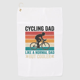 Radfahrer-Vater Vintage-Biker-Vater T-Shirt-Design Golfhandtuch