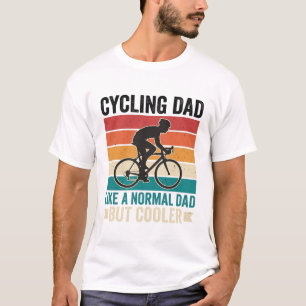 Radfahrer-Vater Vintage-Biker-Vater T-Shirt-Design T-Shirt