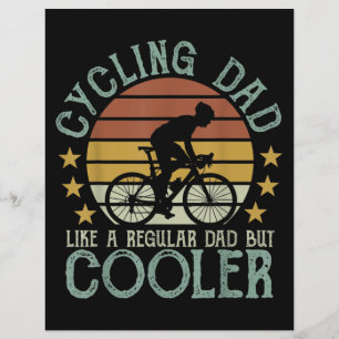 Radfahrer-Vater wie ein normaler Vater, aber coole Flyer