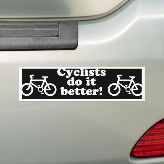 Radfahrer verbessert es autoaufkleber (Auf Auto)