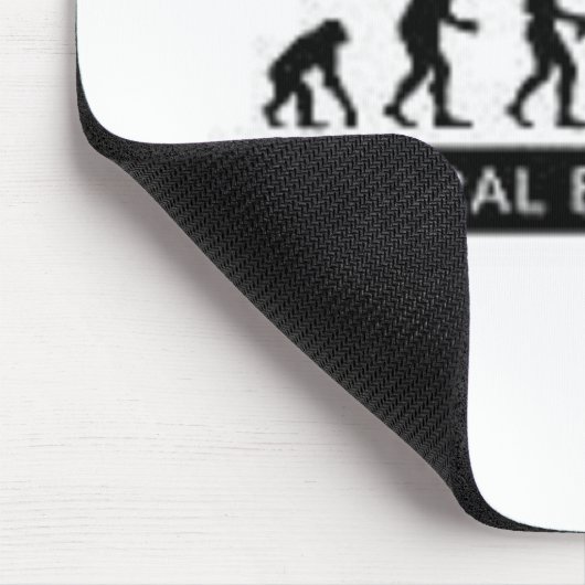 Radfahrer von Geburt Mousepad (Ecke)