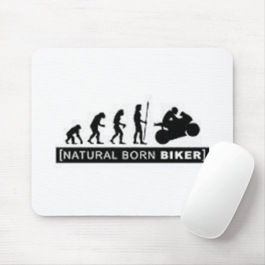 Radfahrer von Geburt Mousepad (Mit Mouse)