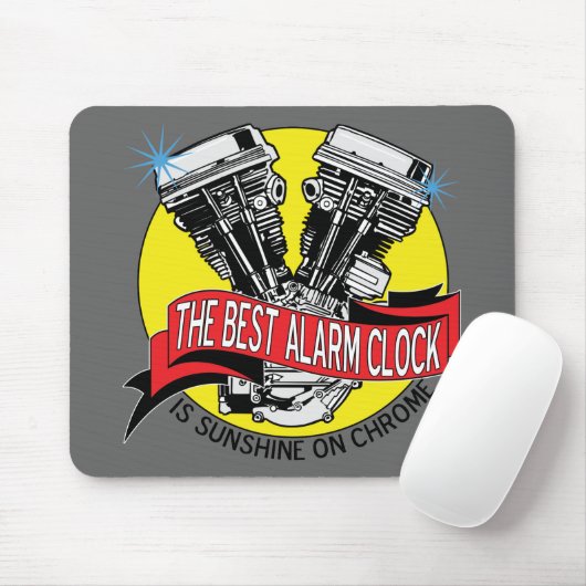 Radfahrer-Wecker Mousepad (Mit Mouse)