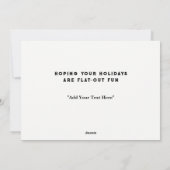 Radfahrer Weihnachten (Rückseite)