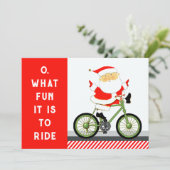 Radfahrer Weihnachten (Stehend Vorderseite)