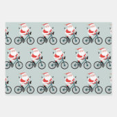 Radfahrer Weihnachten Geschenkpapier Set (Vorderseite 3)