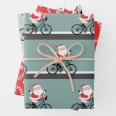 Radfahrer Weihnachten Geschenkpapier Set (Beispiel)