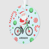 Radfahrer Weihnachten Ornament (Vorderseite)