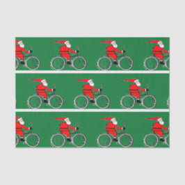 Radfahrer Weihnachts-Biker-Tissue Seidenpapier