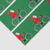 Radfahrer Weihnachts-Biker-Tissue Seidenpapier (Ausschnitt)