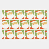 Radfahrer Weihnachts-Biking-Urlaubspensum Geschenkpapier Set (Vorderseite 3)