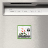 Radfahrer-Weihnachtsgeschenke Magnet (In Situ (Geschirrspüler))