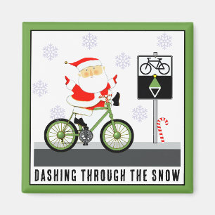 Radfahrer-Weihnachtsgeschenke Magnet
