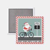 Radfahrer-Weihnachtsgeschenke Magnet (Vorderseite/Rückseite)