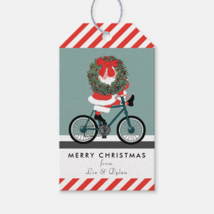 Radfahrer Weihnachtsgeschenke Tags Geschenkanhänger