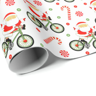 Radfahrer Weihnachtsgeschenke Wrapping Paper Geschenkpapier