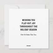 Radfahrer Weihnachtskarten Feiertagskarte (Rückseite)