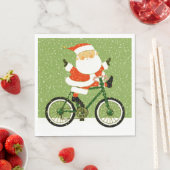 Radfahrer Weihnachtsradtour Serviette (Beispiel)