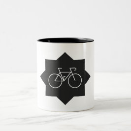 Radfahrer Zweifarbige Tasse