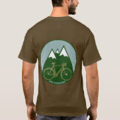Radfahrerabenteuer, kalte Berge T-Shirt (Rückseite)