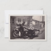 Radfahrerbaby Einladung (Vorderseite)