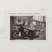 Radfahrerbaby Einladung (Vorne/Hinten)