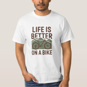 Radfahrerdesigns für Enthusiasten und Fahrer T-Shirt