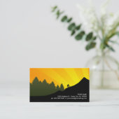 Radfahrergebirgsstrahlen Visitenkarte (Stehend Vorderseite)