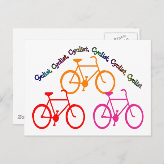 Radfahrergeschenke, Fahrradmanie! Postkarte (Vorne/Hinten)