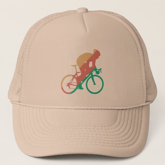 Radfahrerhut Truckerkappe (Vorderseite)