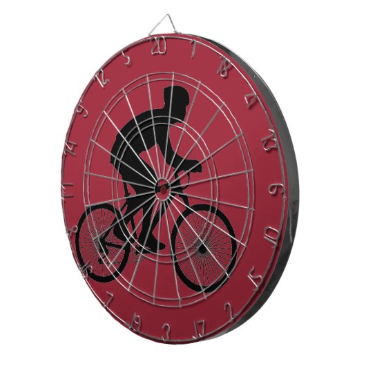 Radfahrerin Dartscheibe (Vorderseite rechts)