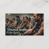 Radfahrerin | Fitness Instructor | Gym Visitenkarte (Vorderseite)