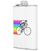 Radfahrerin Flachmann (Links)