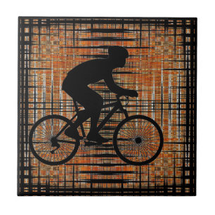 Radfahrerin Fliese