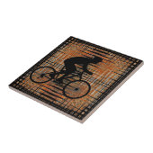 Radfahrerin Fliese (Seite)