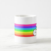 Radfahrerin Kaffeetasse (Mittel)