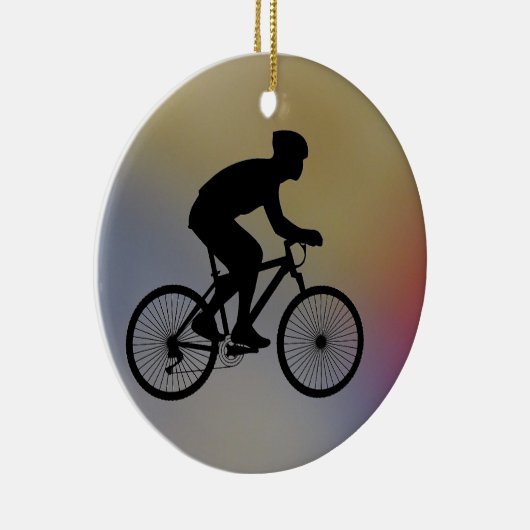 Radfahrerin Keramikornament (Rechts)