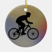Radfahrerin Keramikornament (Vorne)