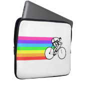 Radfahrerin Laptopschutzhülle (Vorne Rechts)