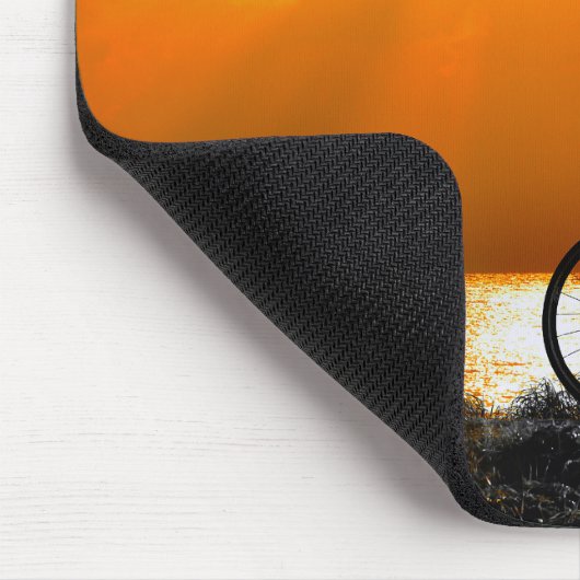 Radfahrerin Mousepad (Ecke)